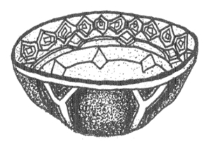 Ashuar cup or bowl to serve the beer 