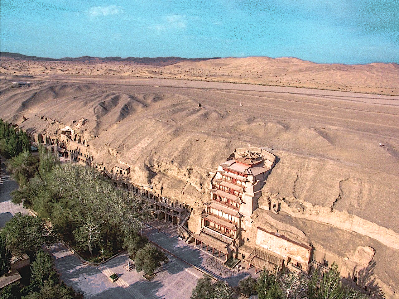The Mogao caves nowadays