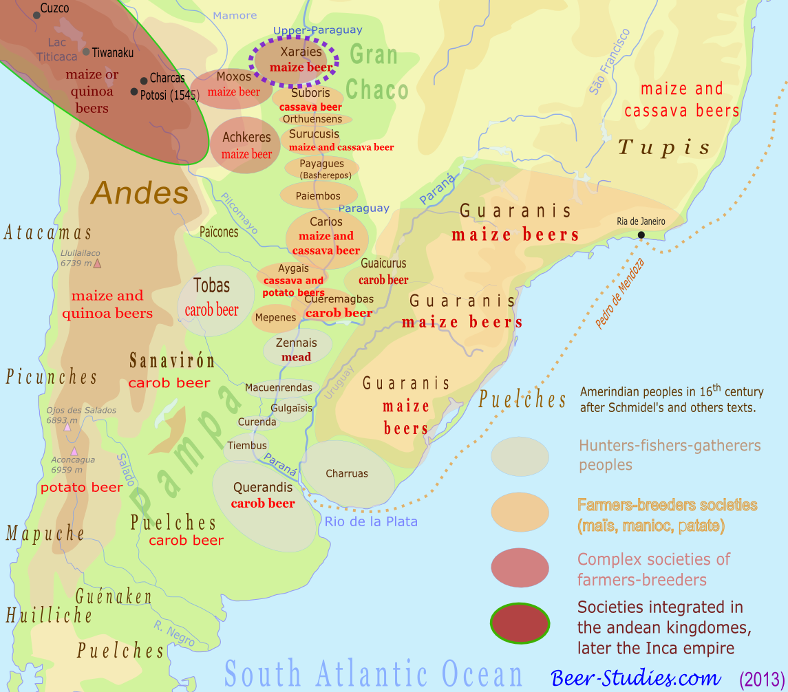 Location of Xarayes Amerindians
