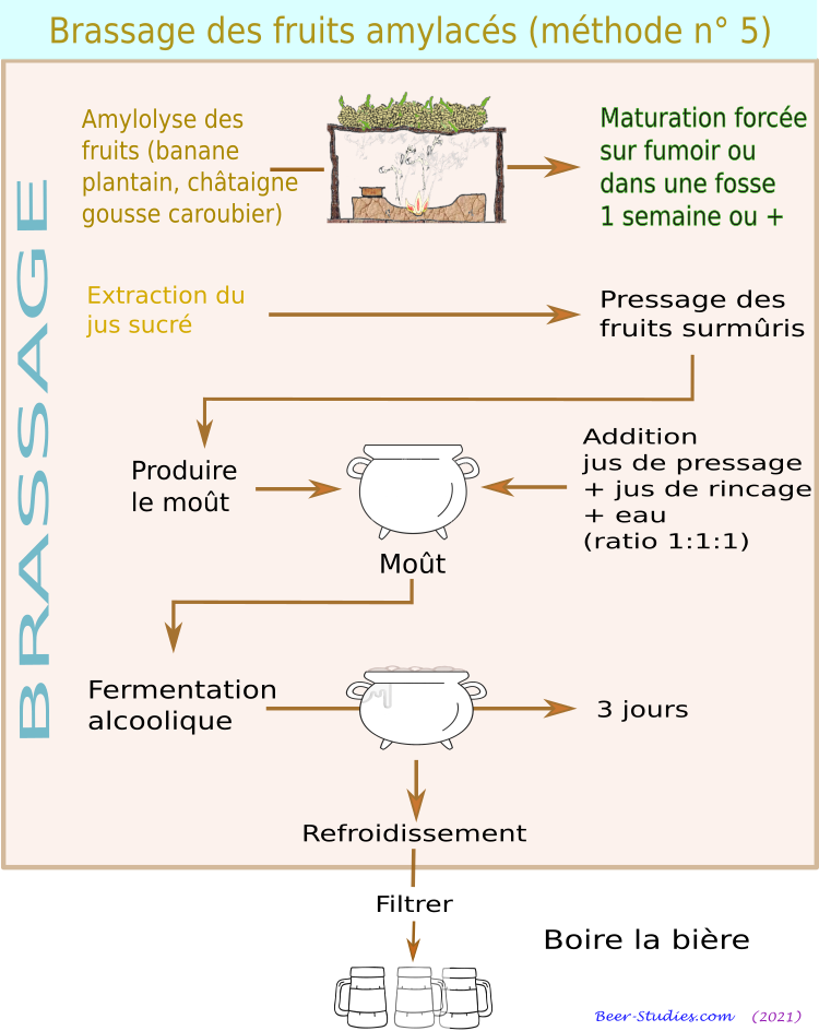 Brassage fruits amylacés (méthode n° 5)