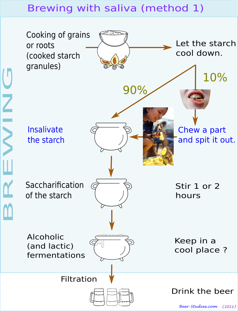 Brewing with saliva (method no 1)