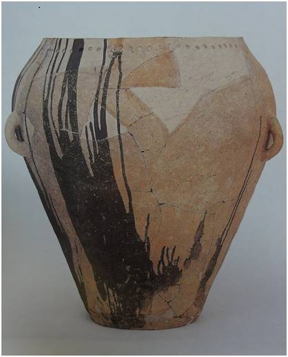 Figure 2 : Pithos avec traces de bière et vin - Myrthos Crète
