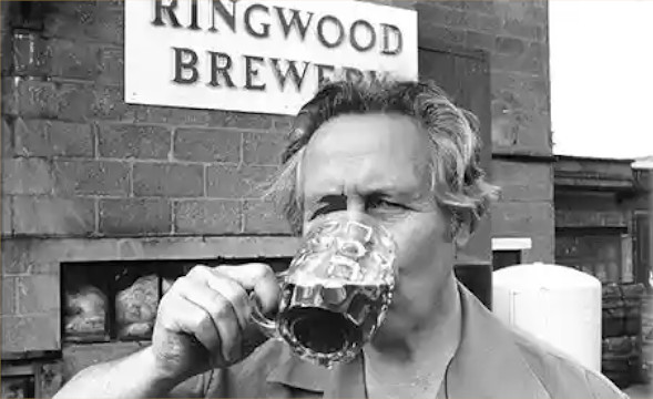 Peter Austin en 1978 et la brasserie Ringwood
