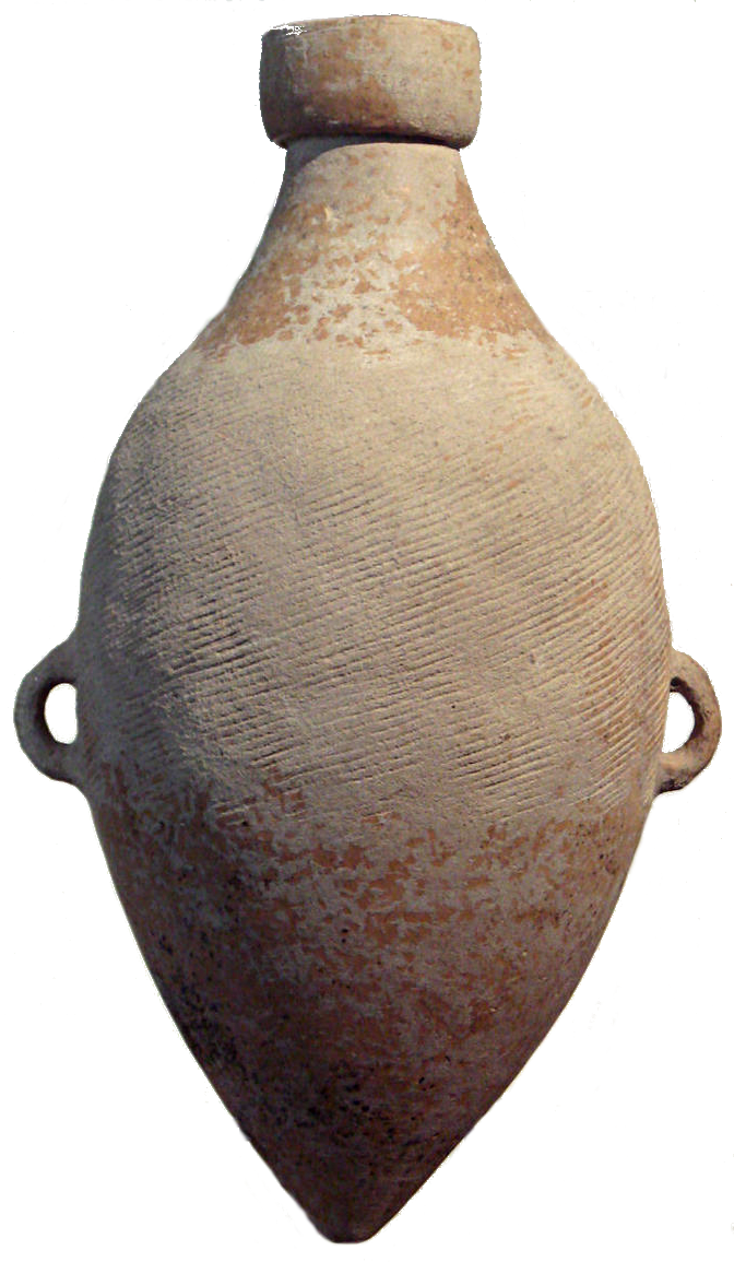 Yangshao_Banpo_Cord_Hemp_marked_Amphora_Banpo_Phase_4800BCE_Shaanxi