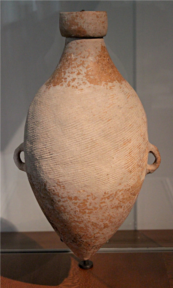 Yangshao_culture. Bouteille en forme d'amphore, Banpo. Musée_Guimet